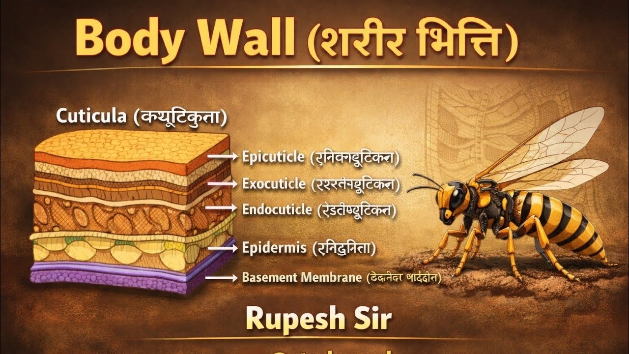 Class 4| Insect body wall | Fundamental of Entomology| 