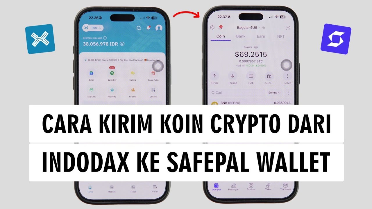 Cara Transfer Aset Crypto dari Indodax ke Safepal Wallet