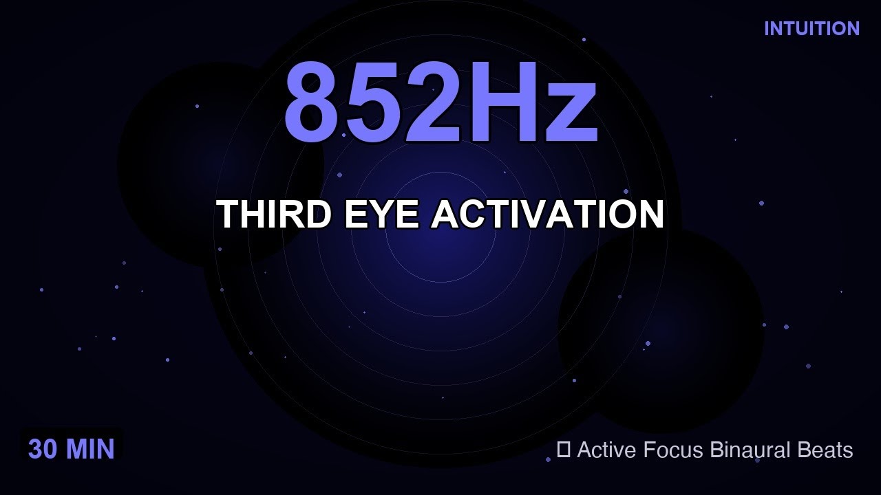 852Hz Intuition Tone + Low Beta Waves — 30 Min Flow State | 🌧️ Rain & OM Drone