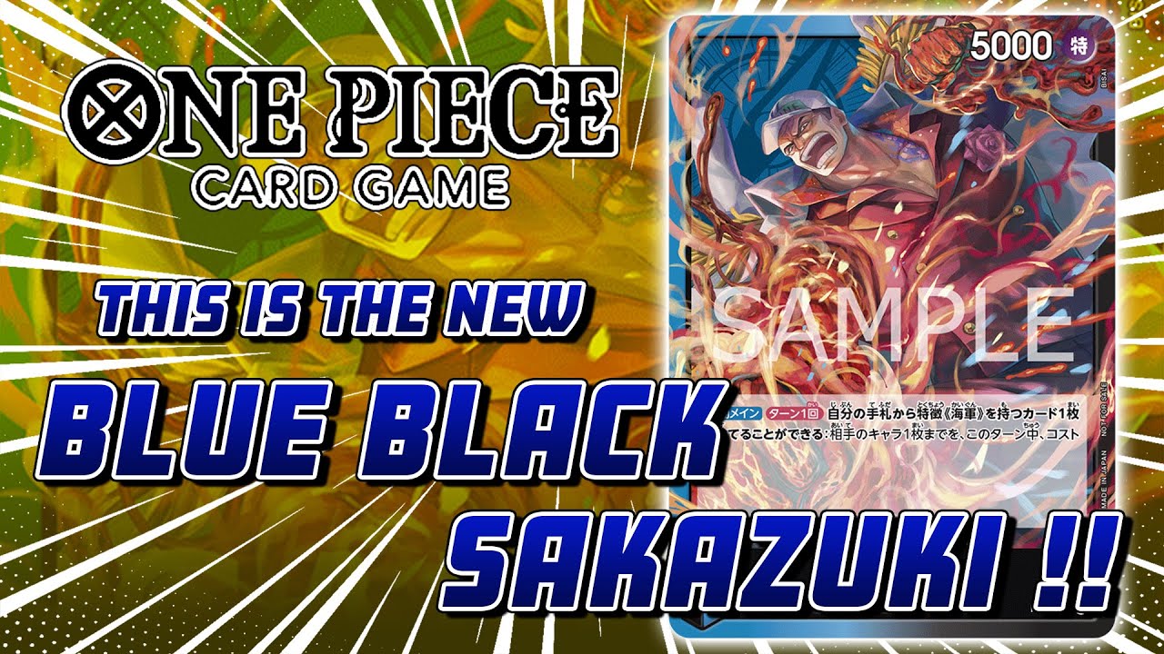 OP-08 Blue Black Sakazuki Gameplays [One Piece Card Game Sim]
