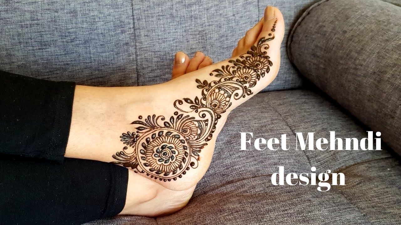 Elegant Feet mehndi design | Henna Tutorial