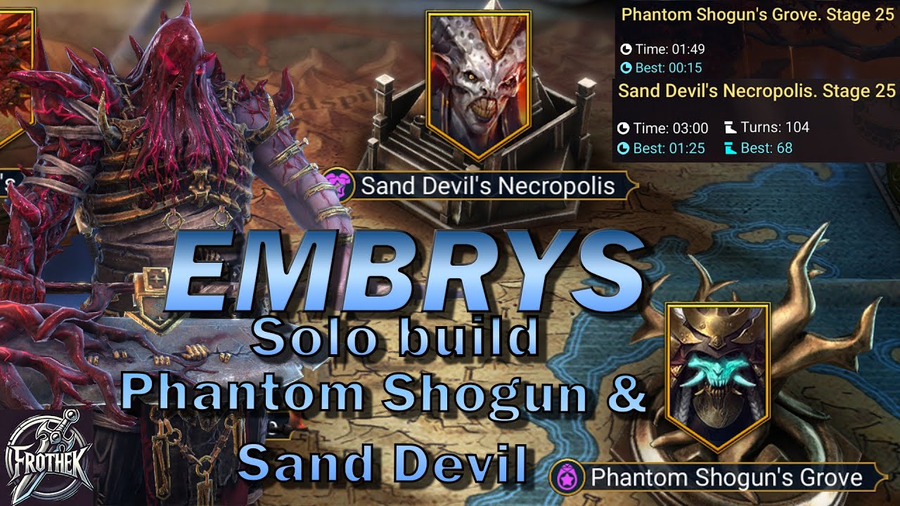 RAID: EMBRYS solo Phantom Shogun and Sand Devil