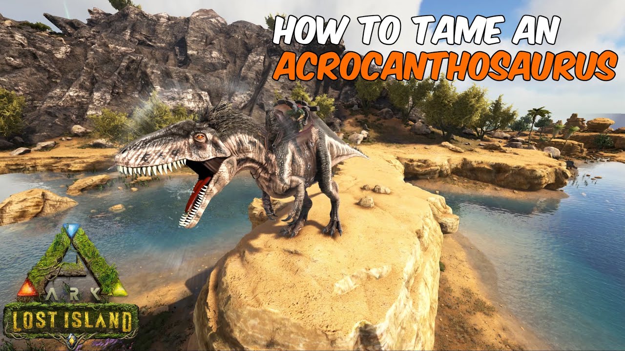 How to tame an Acrocanthosaurus in ARK Survival Evolved #acrocanthosaurus #ark #arksurvivalevolved