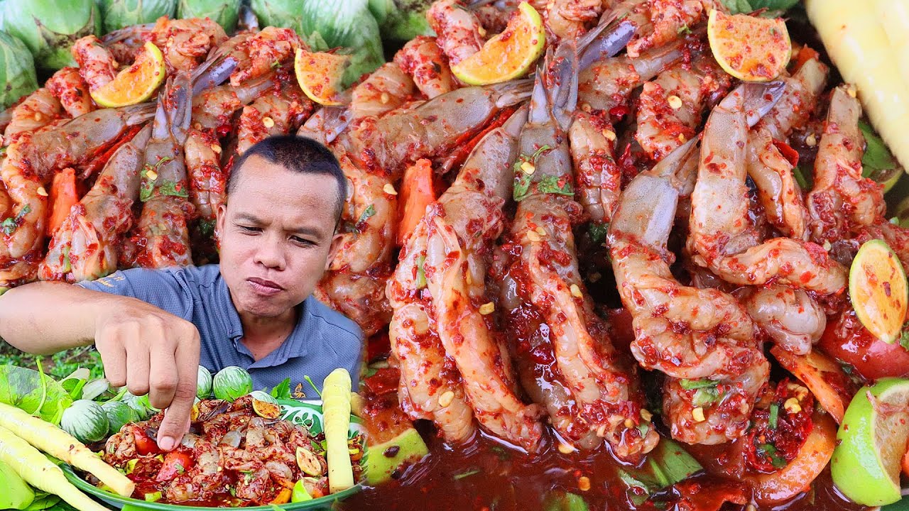 เหลากุ้งสดแบบเดือดๆมาแบบแซ่บๆกุ้งโตใหญ่ๆ