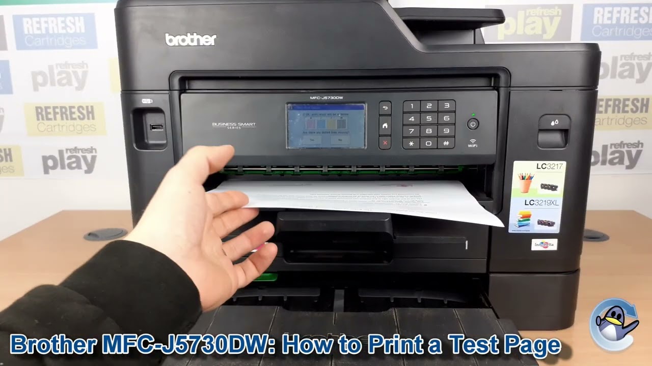 Brother MFC-J5730DW: как распечатать тестовую страницу проверки дюз