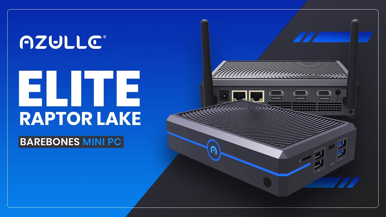 The Elite Raptor Lake Barebone Azulle Mini PC