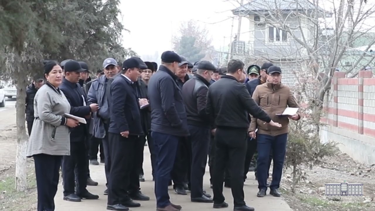 Tuman markazining Beruniy ko‘chasida zamonaviy talablarga mos ravishda qurilish ishlari
