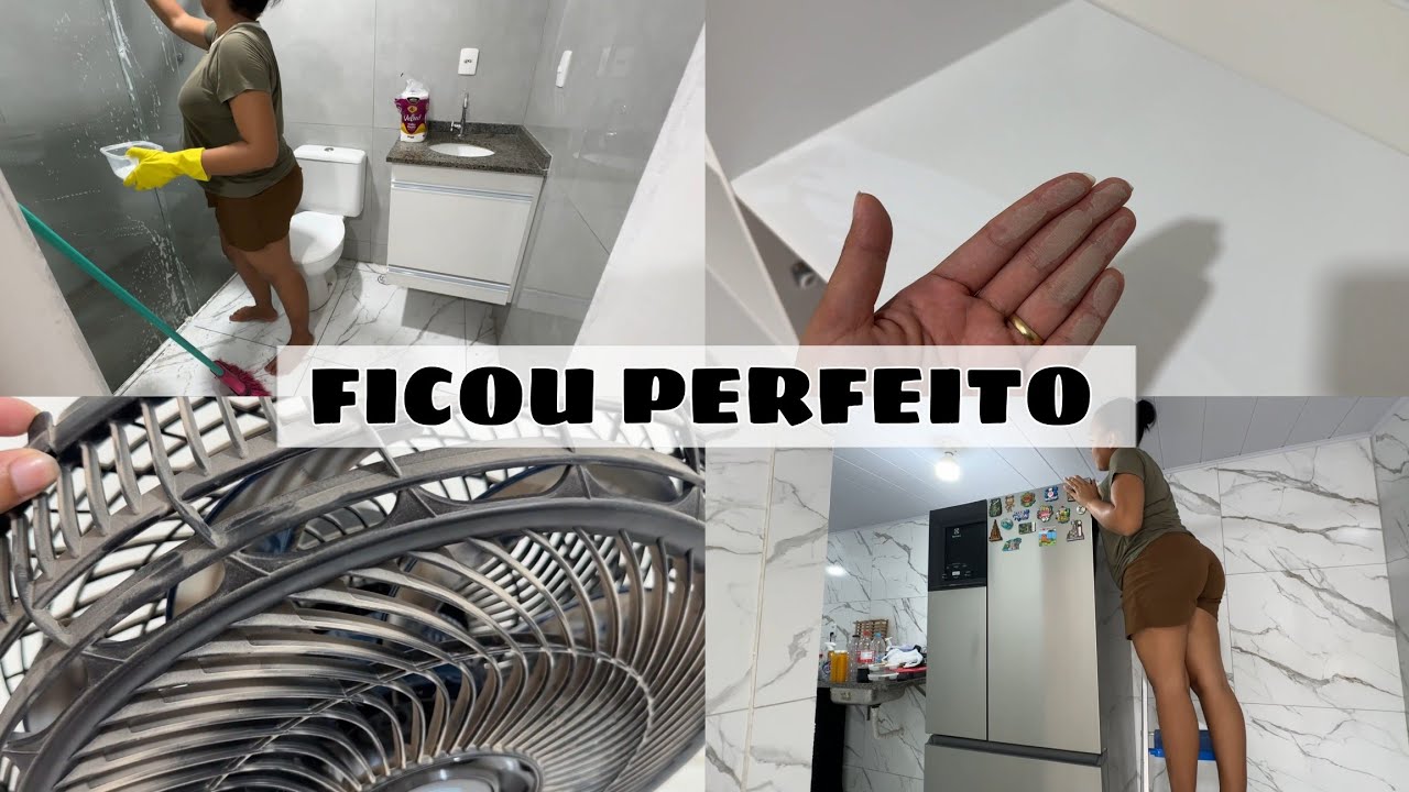 FAXINA PESADA PÓS OBRA | CONCLUSÃO DA REFORMA | TAVA MUITO SUJO + MUDEI DE LUGAR DE NOVO!!
