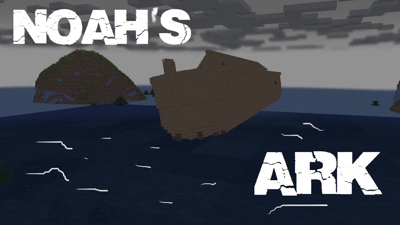 Бытие 7 - Ноев ковчег / Начало потопа (анимация Minecraft)