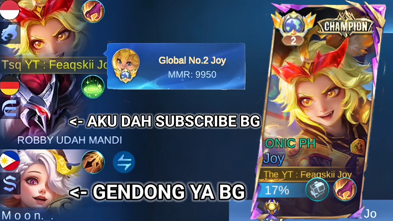 Ex Global 1 Joy (SOLO RANK) Di Imortal Make Build Baru