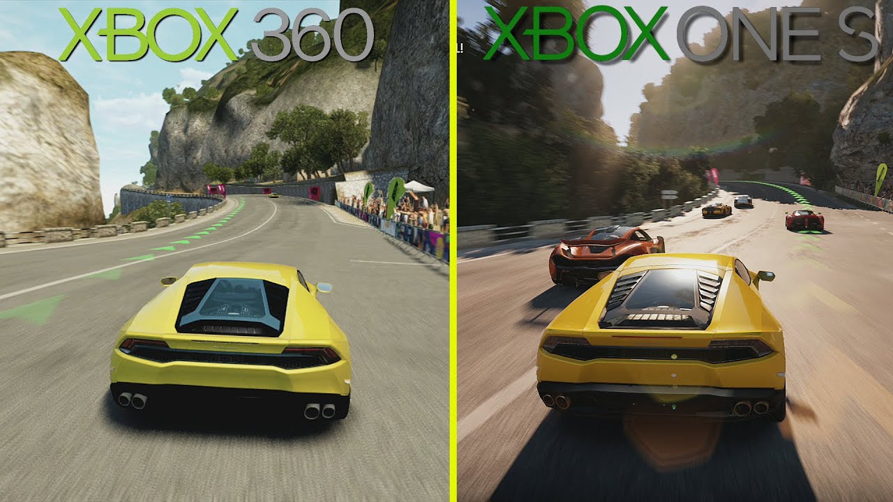 Forza Horizon 2 Xbox 360 vs Xbox One S Graphics Comparison