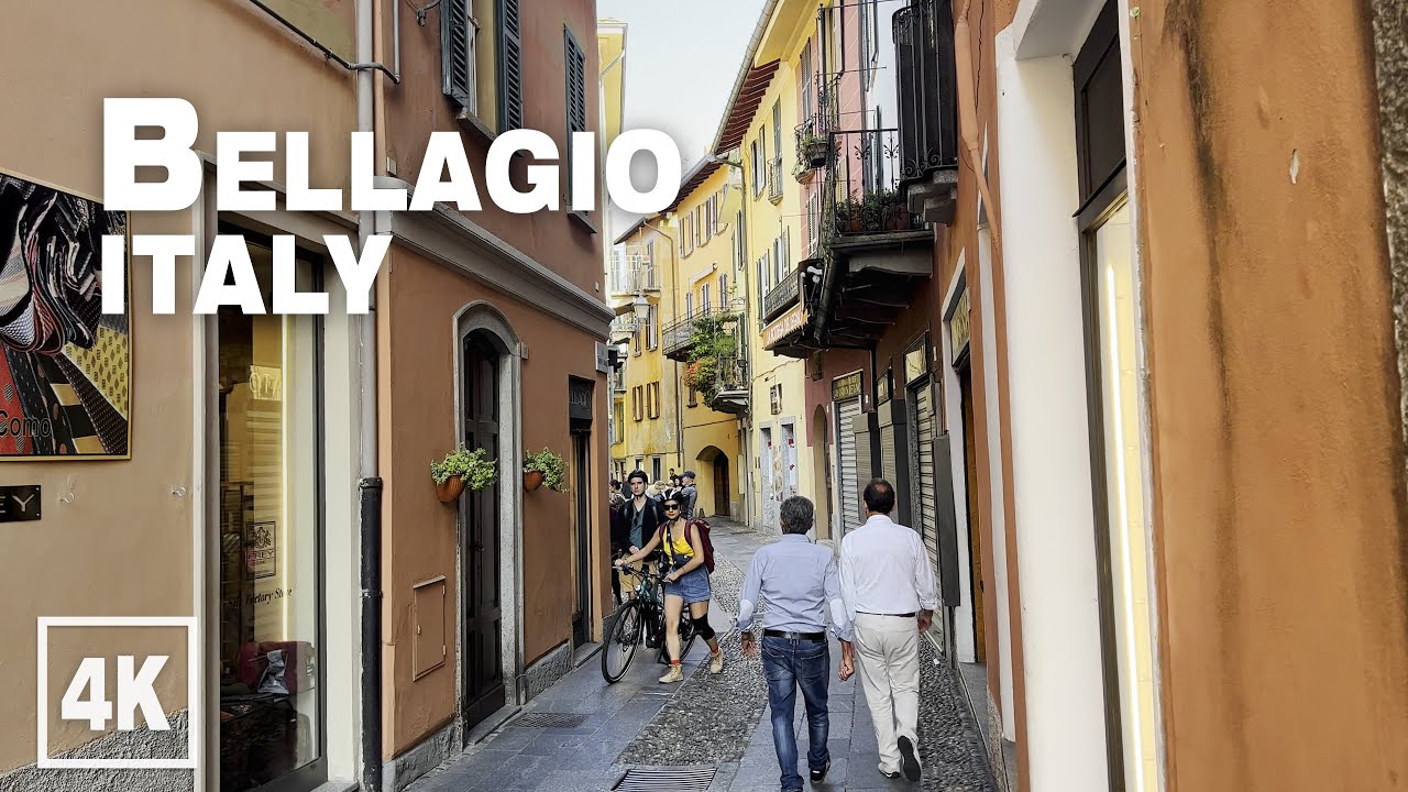 Bellagio Lake Como in October • 4K 60 fps HDR ASMR