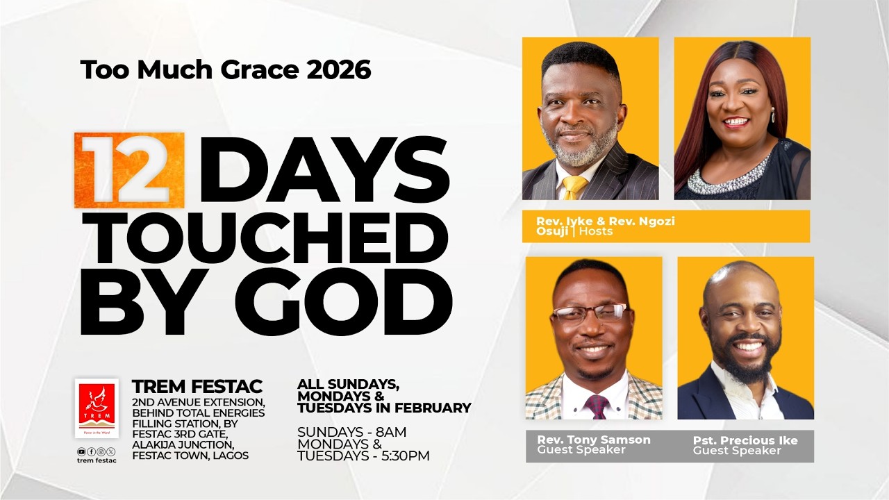 Too Much Grace 2026:12 Days Touched By God Grand Finale Communion Service | Tuesday 24 February 2026