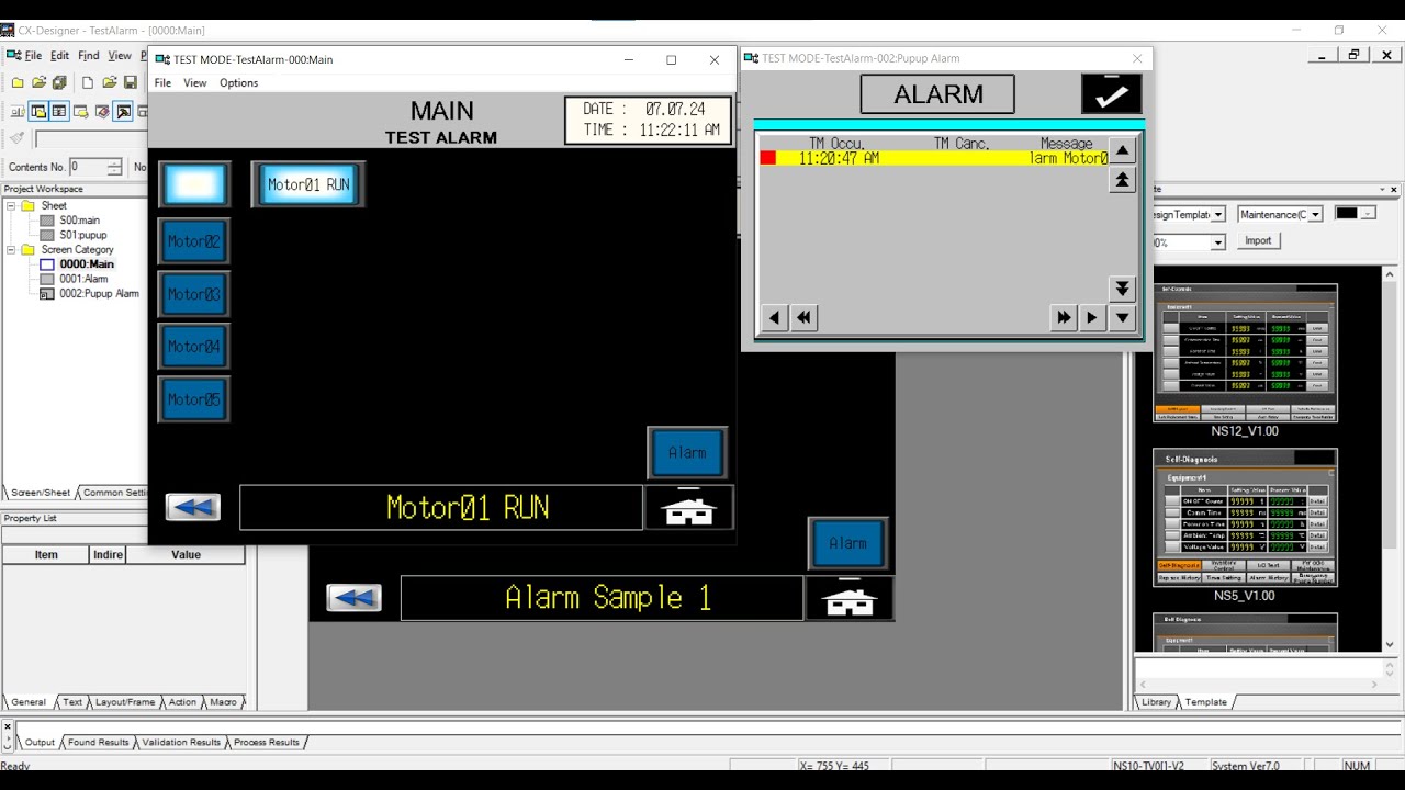 EP.16 การสร้าง Event and Alarm(Pup-up, History, Message) ของ Touch Screen Omron ด้วย CX-DESIGNER