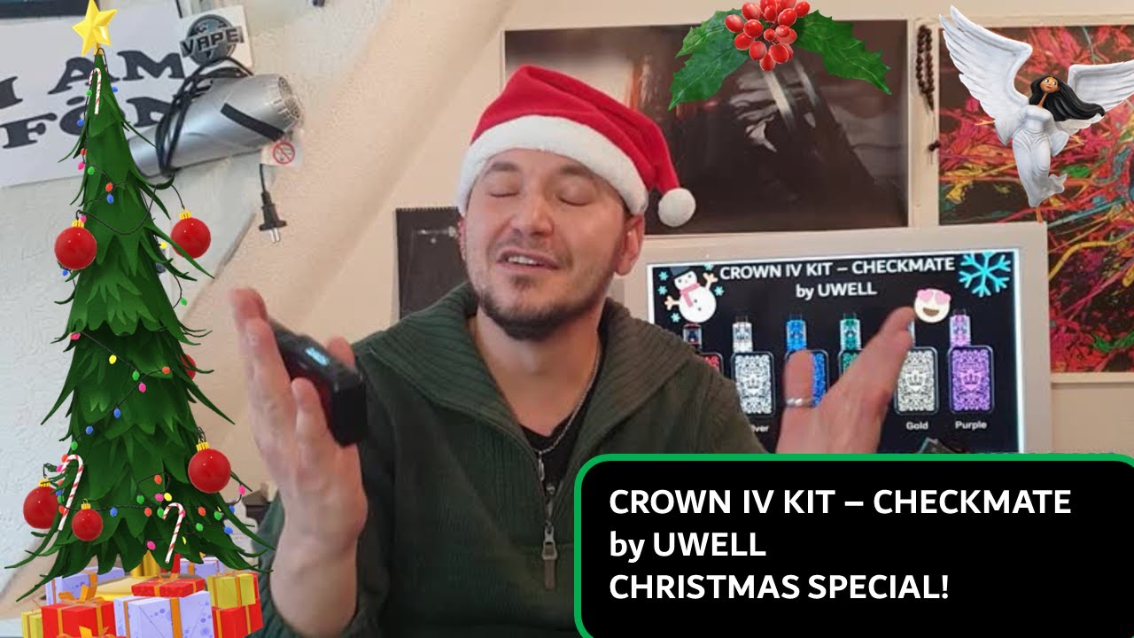 Vape Test#15: Crown IV Kit von UWELL! Bestes Einsteiger Vape Kit 2018? X-Mas Special!  Vapodelikmc