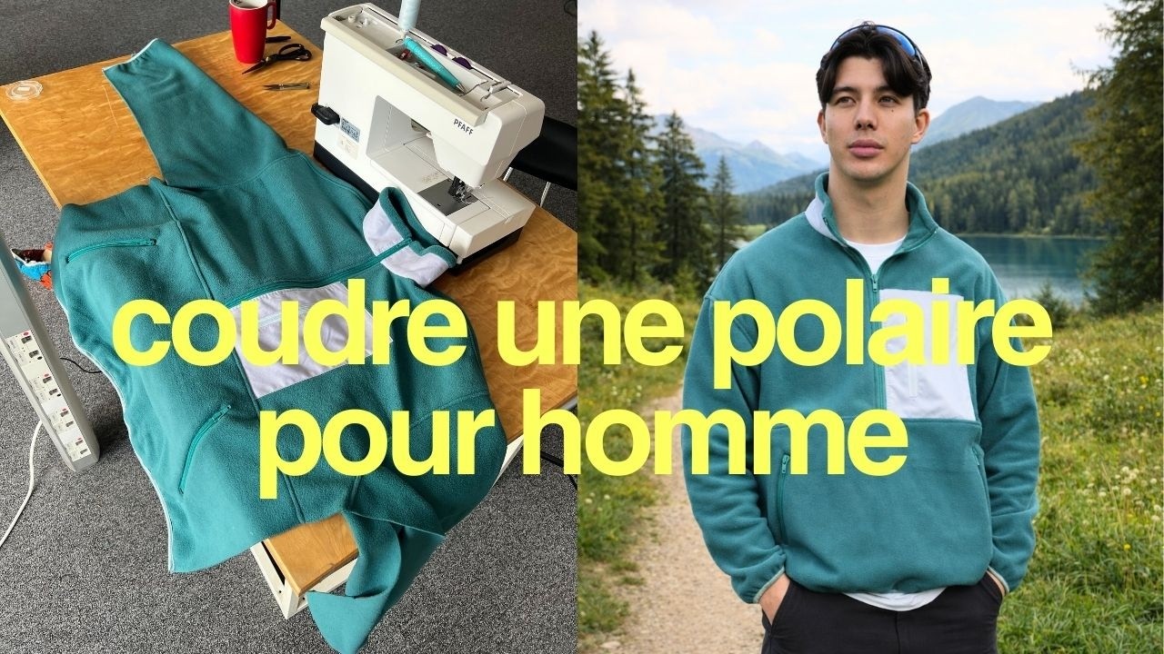 Comment coudre une polaire pour homme | Tuto couture Balto avec patron DIY