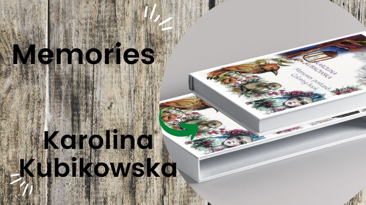 Memories (Postcard Colouring Book) - Karolina Kubikowska //Adult Colouring Book FlipThrough