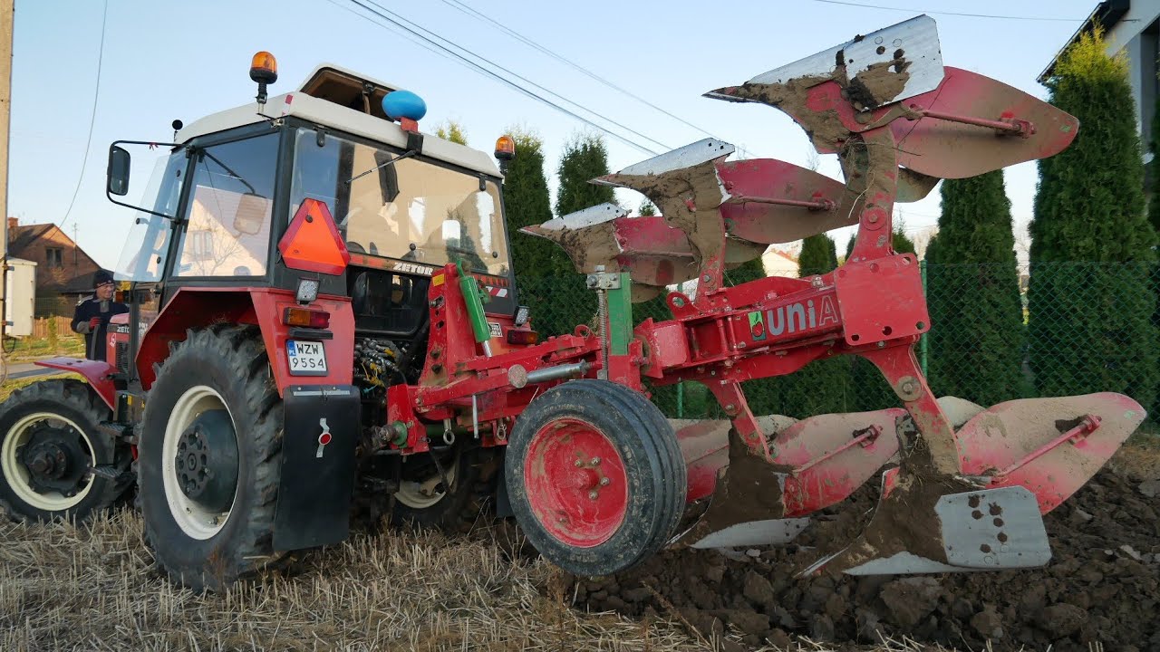 Kr&oacute;tkie testy pługa Unia Ibis L & Zetor 7245