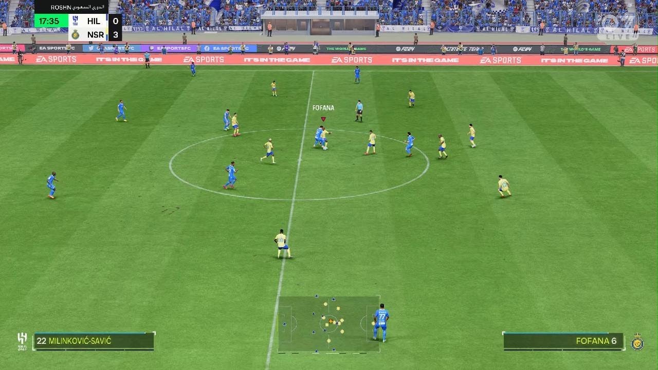 EA SPORTS FC 24_    الهلال ضد النصر عم الجميع كرستيانو