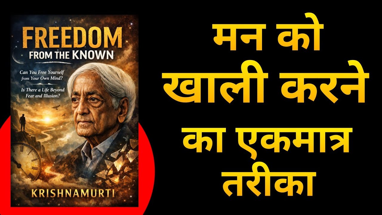 मन ही सबसे बड़ा बंधन है | Krishnamurti | Freedom From The Known