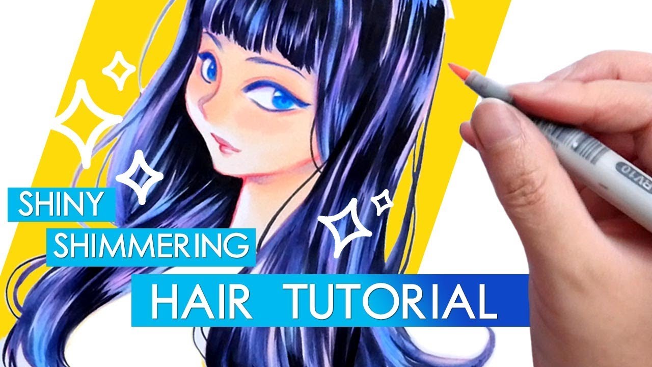 SHIMMERING HAIR TUTORIAL with Copic! | Advanced Tutorial