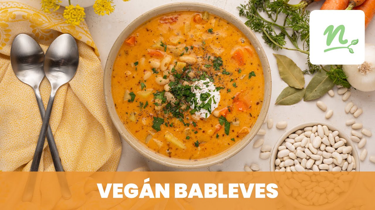 Veg&aacute;n bableves gazdagon recept | Nosalty