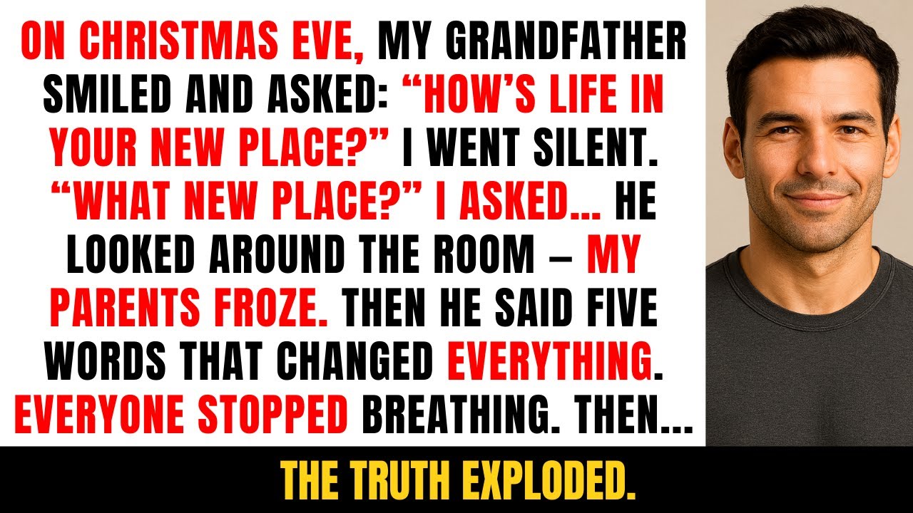 На рождественском ужине дедушка спросил: «Как новое место?» Я замер. Мои родители стали бледными.