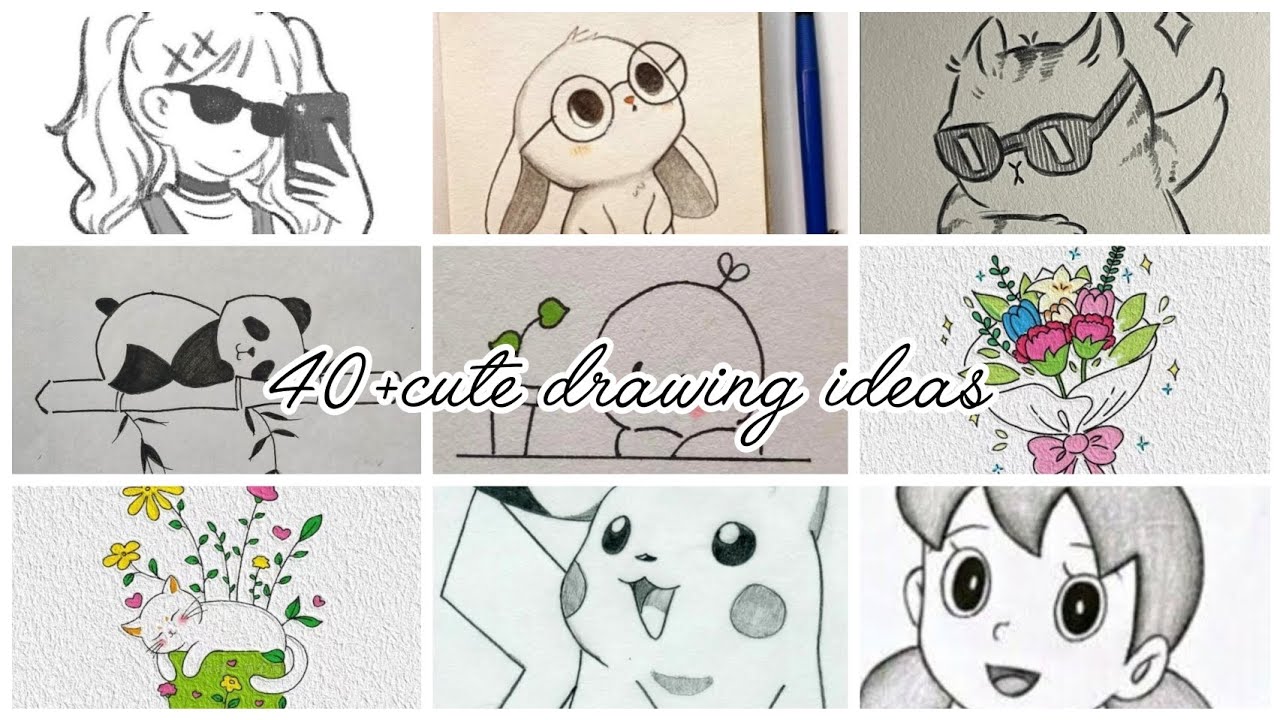 40+ Small Drawing Ideas for your Sketchbook 📒✨ Cute & Simple