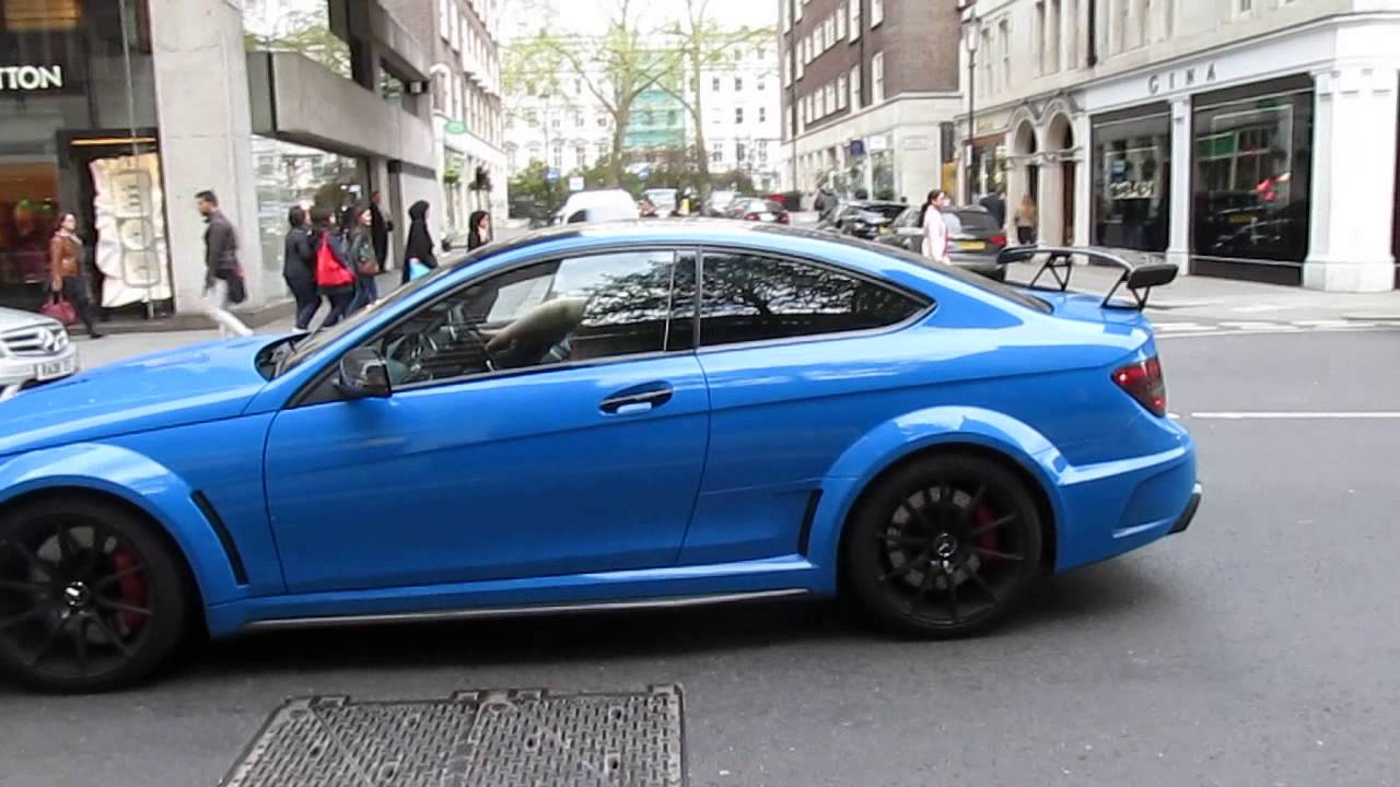 IPE Exhaust Mercedes C63 AMG Black series Loud start ups and accelerations