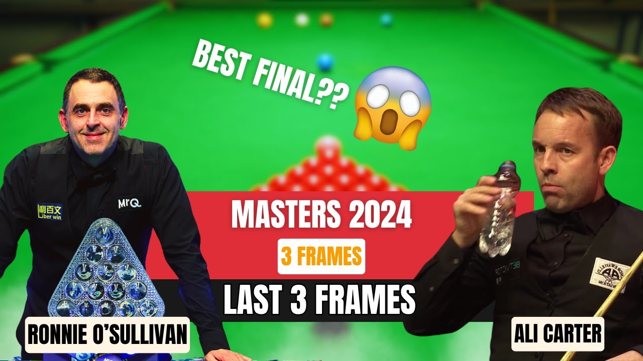 This Final turned into the MOST DRAMATIC FINAL! Ronnie O'Sullivan vs Ali Carter – Masters 2024 Final