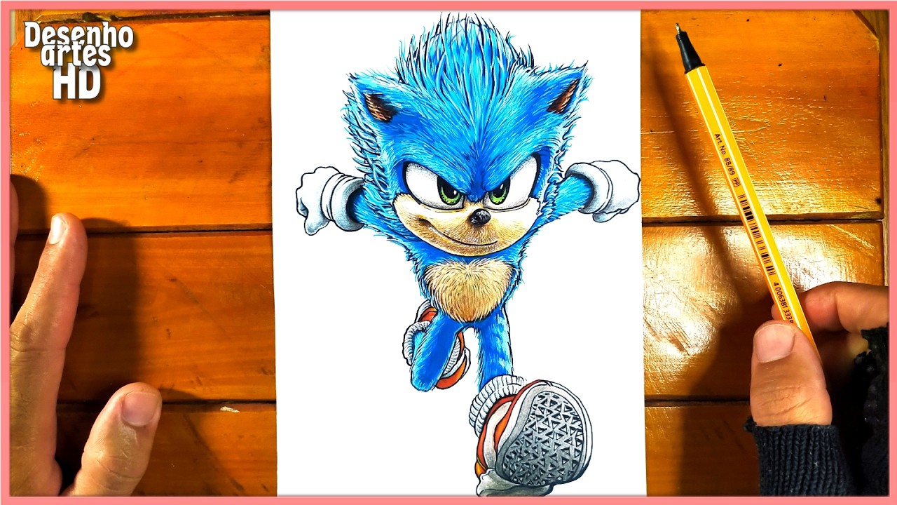 Como desenhar o Sonic 3 FÁCIL | 2020 vs 2025