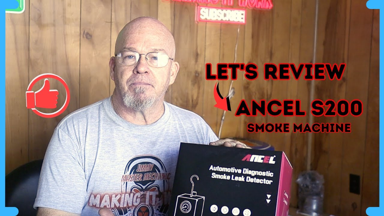 LET'S REVIEW THE ANCEL S200, SMOKE MACHINE, FOR LEAK TESTING...