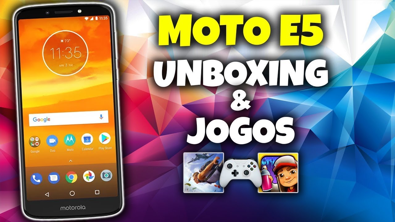 Moto E5 | Unboxing e Jogos