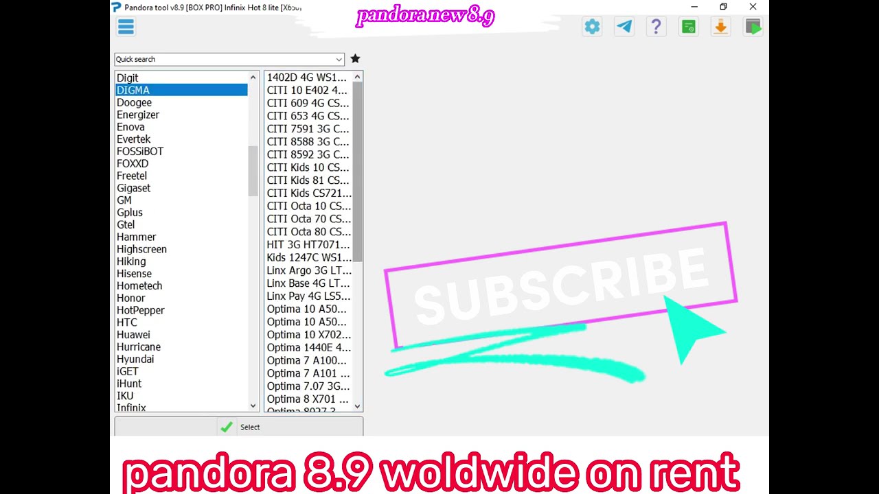 (NEW) Pandora Tool Latest Update Download 8.9