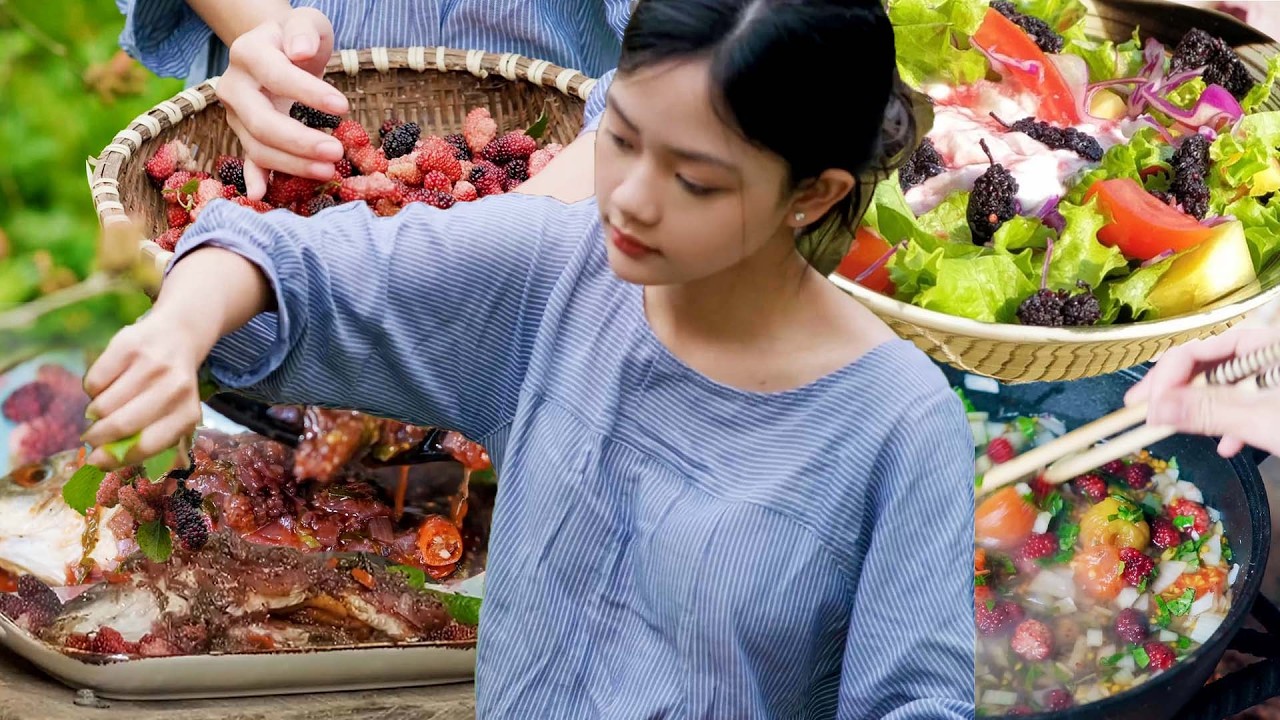 Harvesting Mulberries, How to Make Jam and Sauce to Serve with Grilled Meat