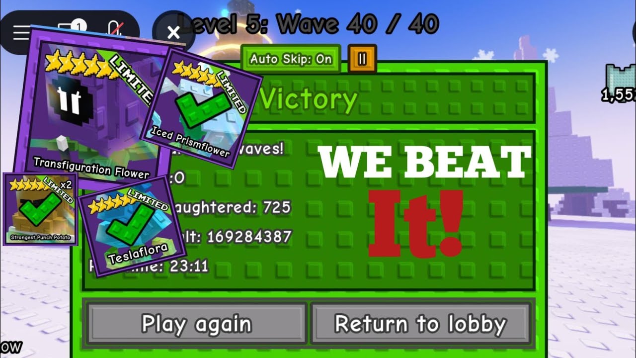 We can beat survival winterland inposible mode??? | in Garden Tower Defense