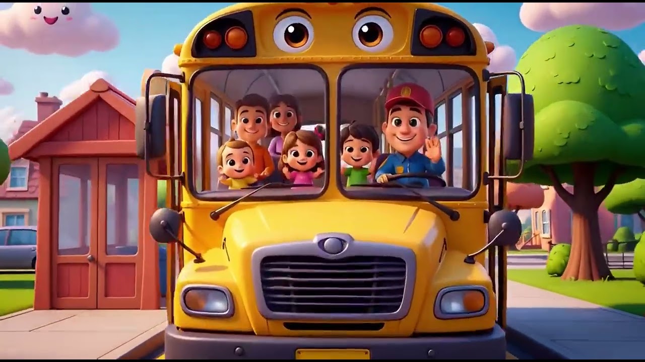 Wheels on the Bus Nursery Rhymes for kids1080p