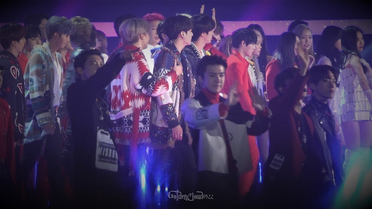 181225 SBS가요대전 엔딩 워너원 하성운 직캠(Wannaone HaSungWoon Focus Fancam)