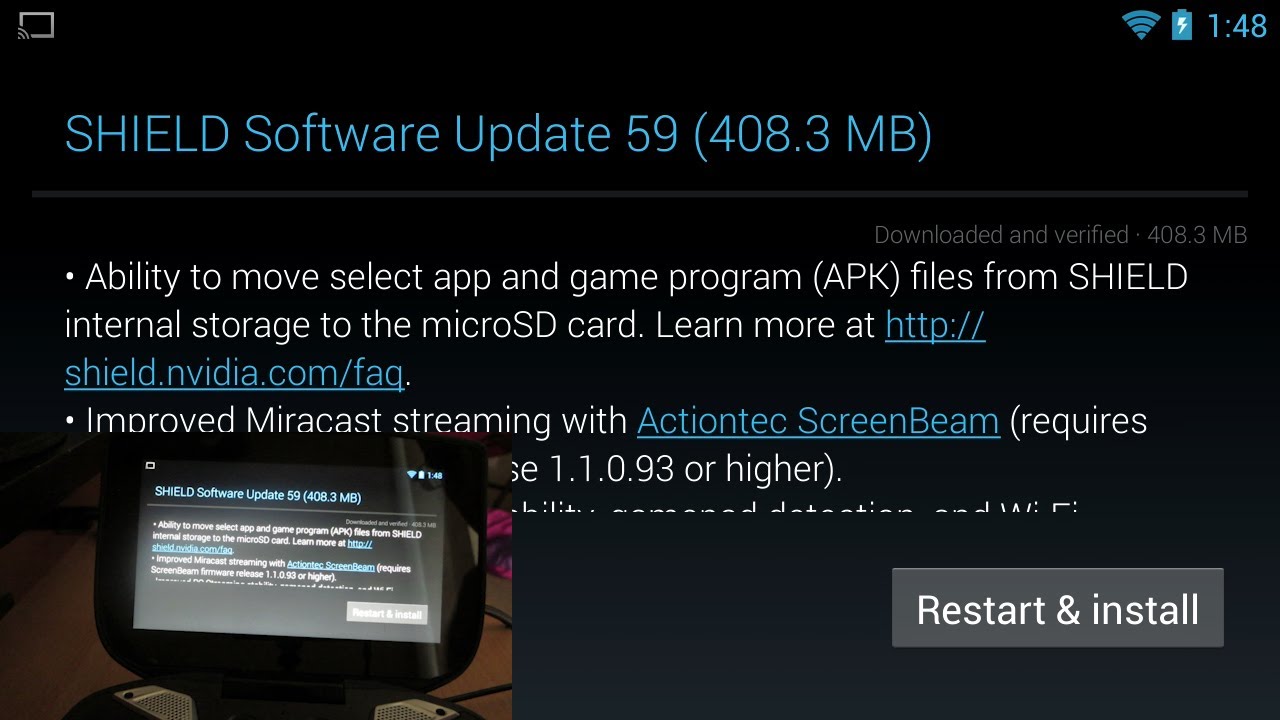 NVIDIA Shield Update (Move Apps to your Micro SD Card!)