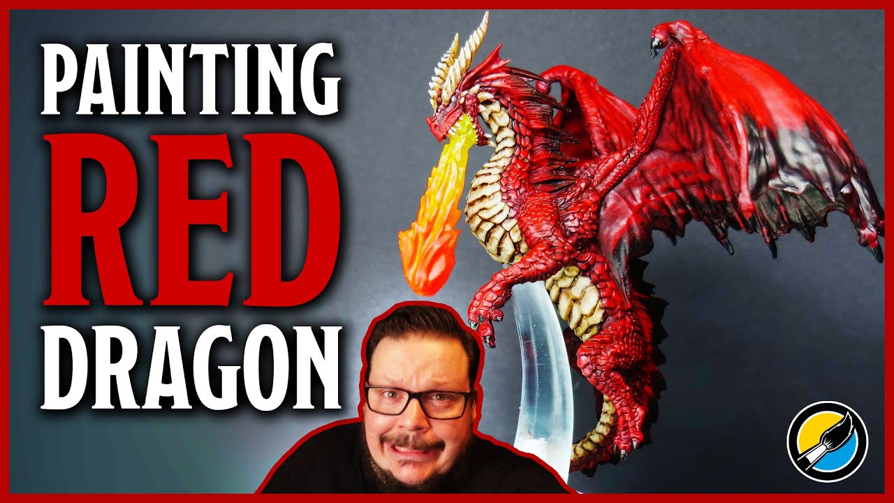 Miniature Painting the Wizkids Young Red Dragon