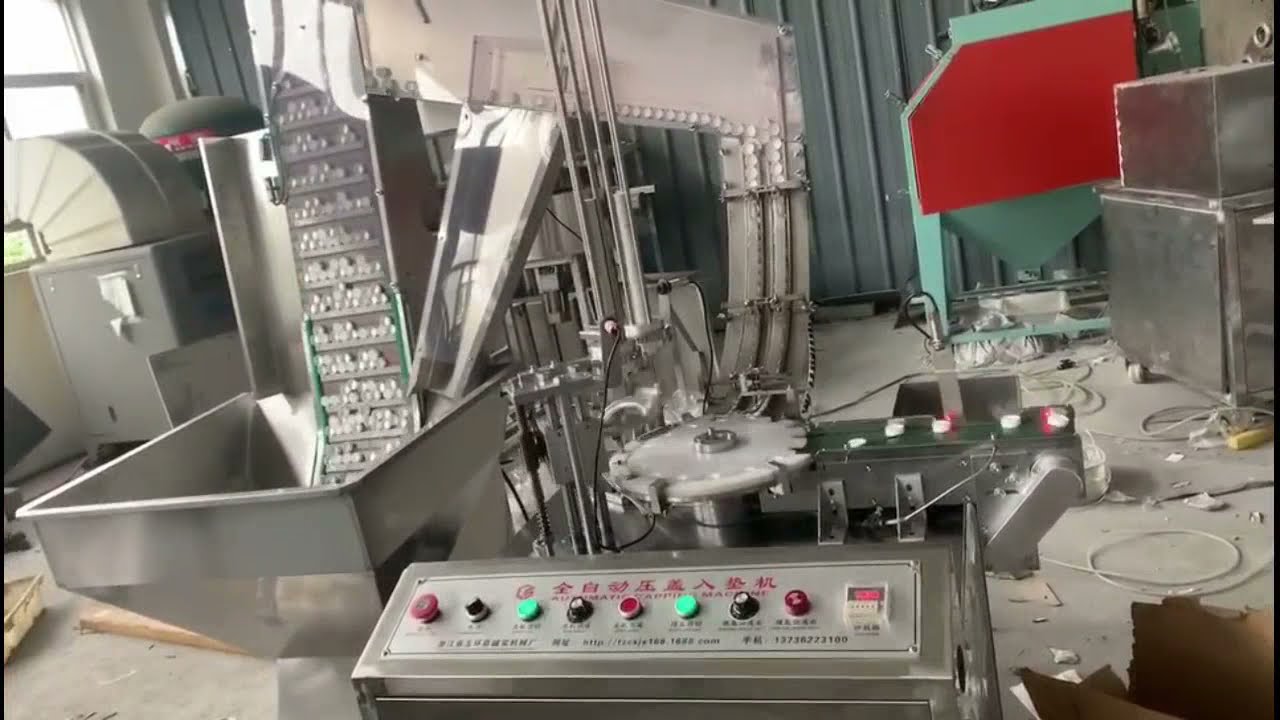 Automatic 2 output bottle cap wadding foil lining machine