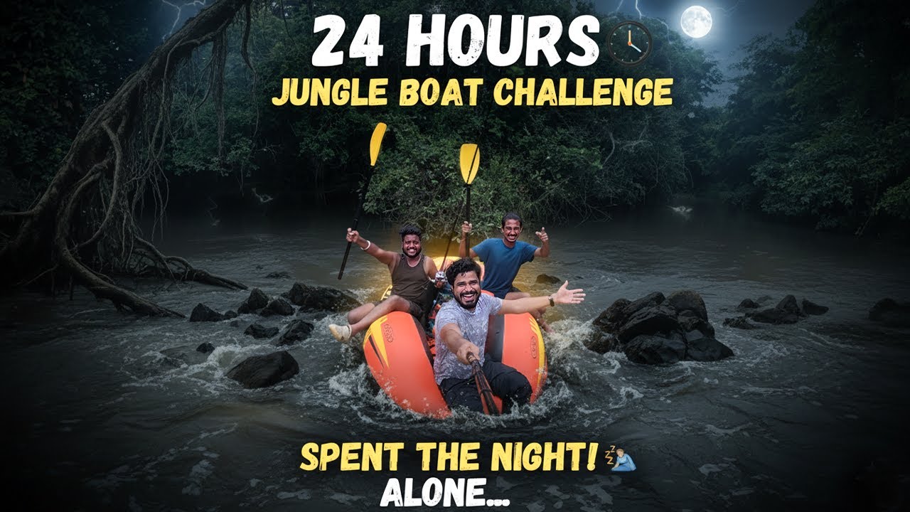 SURVIVING 24 Hours on a Jungle Death Stream! (NEVER AGAIN)