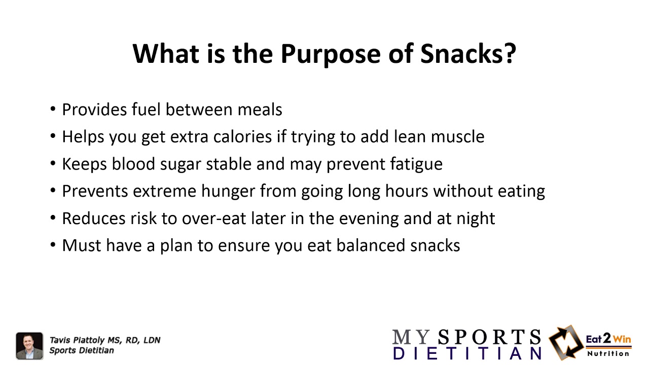 Unveiling the Athlete's Secret: The Purpose of Snacking
