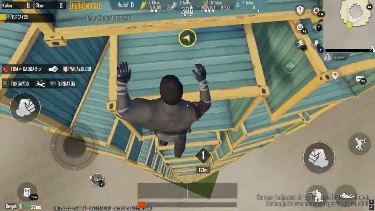 PUBG MOBİLE PARKUR TAKTİK BULDUM