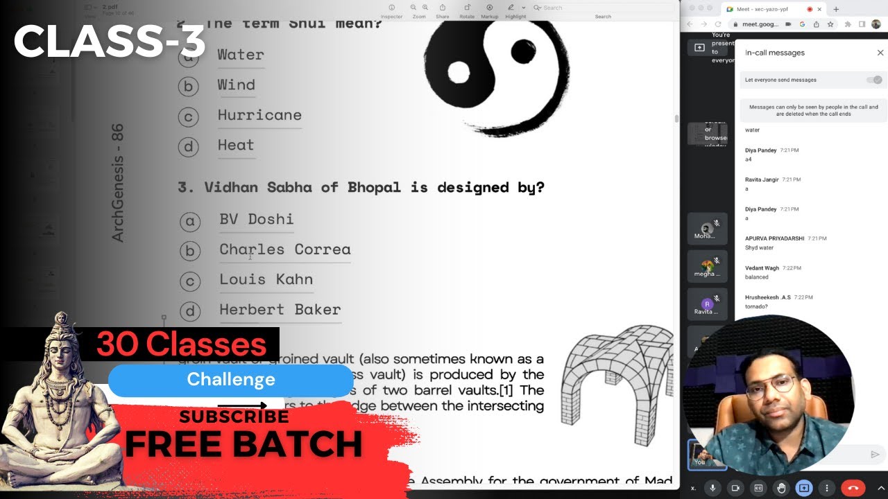 NATA/ JEE2 Class-3 | 30 Classes Challenge for NATA/JEE2 - FREE Classes! | ArchGenesis