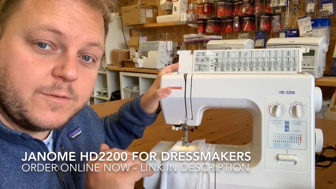 Sewing Machine for dressmaking the Janome HD2200