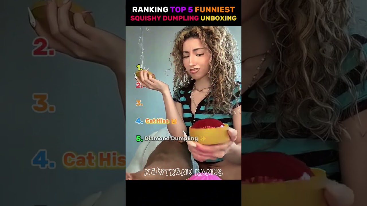 Ranking Top 5 Funniest squishy dumpling unboxing moments 🥟 #shorts #squishy #unboxing