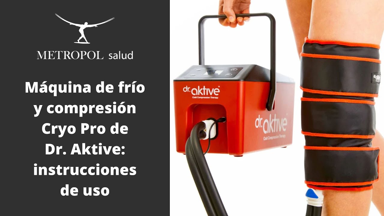 Instrucciones de uso de la máquina de crioterapia (frio y compresión) Cryo Pro Dr. Aktive