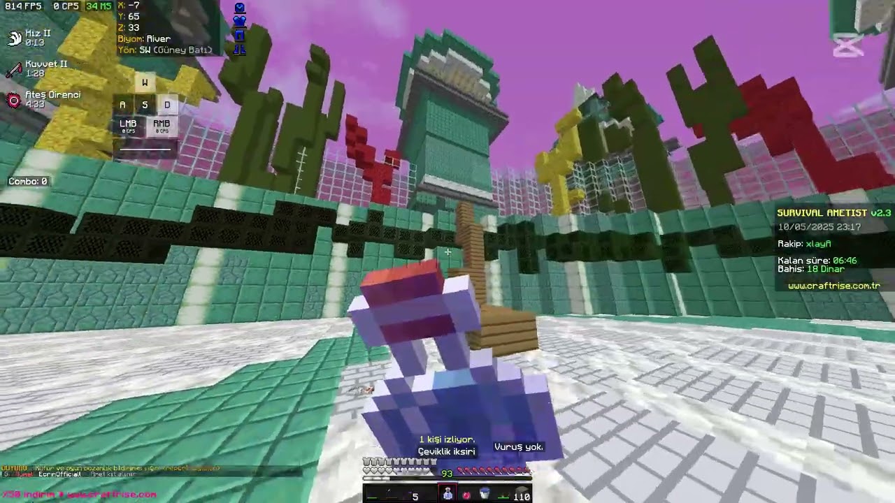 Craftrise Ametist 1x Buz / 2x Kral / 3x Zehir / 20x düello doğramaca