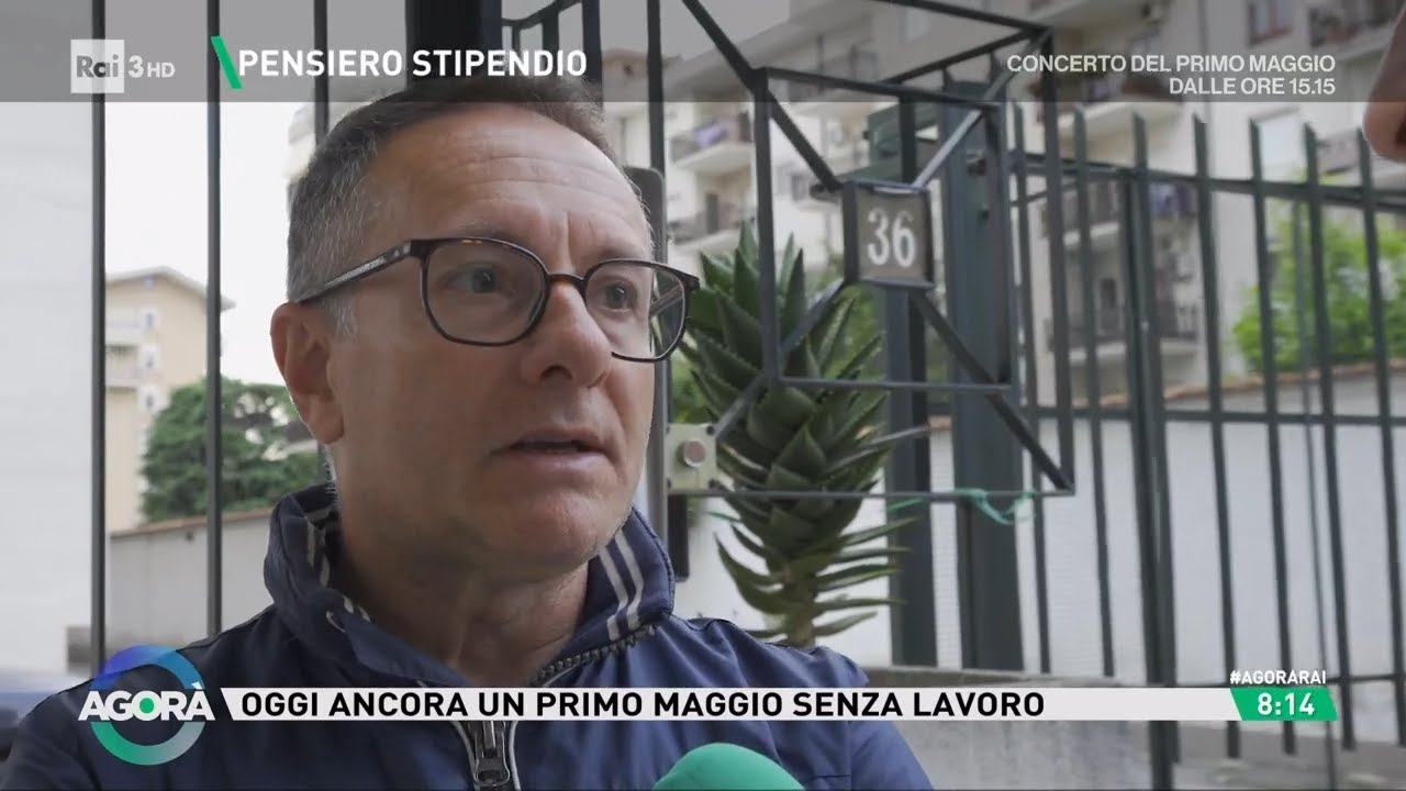 Primo Maggio senza lavoro - Agorà 01/05/2024